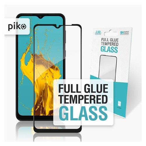 Захисне скло Piko Samsung Galaxy A03 SM-A032 Black Full Glue 0.3mm 2.5D (1283126519130) фото №1