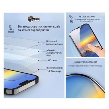 Стекло защитное Dengos Full Glue OPPO A6 Pro 4G Black (TGFG-431) фото №4
