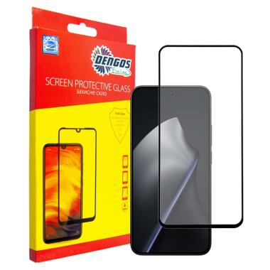 Стекло защитное Dengos Full Glue Xiaomi 15T/15T Pro Black (TGFG-430) фото №1