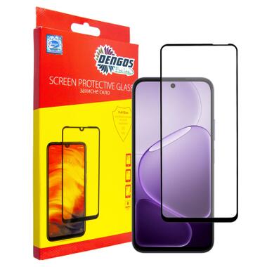 Стекло защитное Dengos Full Glue OPPO A6x 4G / A6k 4G / A6 4G Black (TGFG-438) фото №1