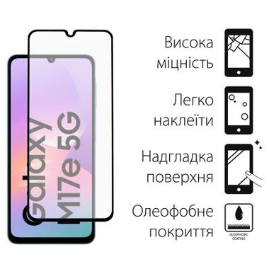Стекло защитное Dengos Full Glue Samsung Galaxy M17e Black (TGFG-441) фото №2
