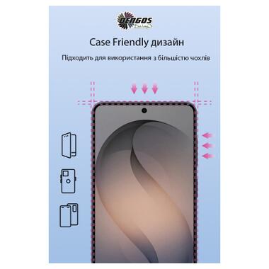 Стекло защитное Dengos Full Glue Samsung Galaxy S26 Plus Black (TGFG-443) фото №3