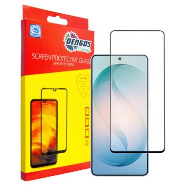 Стекло защитное Dengos Full Glue Samsung Galaxy S26 Ultra Black (TGFG-444) фото №1