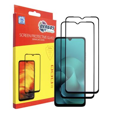 Стекло защитное Dengos Motorola G06 / G06 Power Black 2 pcs (DG-TG2P-92) фото №1