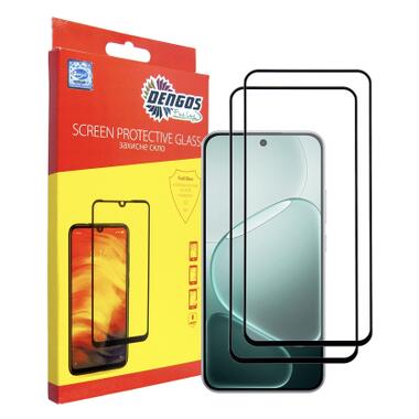 Стекло защитное Dengos OPPO A6 Pro Black 2 pcs (DG-TG2P-94) фото №1