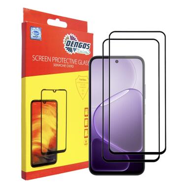 Стекло защитное Dengos OPPO A6x 4G / A6k 4G / A6 4G Black 2 pcs (DG-TG2P-95) фото №1