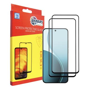Стекло защитное Dengos OPPO Reno14 / Reno14 F / Reno14 FS 5G Black 2 pcs (DG-TG2P-93) фото №1