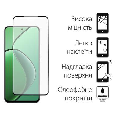 Стекло защитное Dengos Realme 12 4G Black 2 pcs (DG-TG2P-89) фото №2