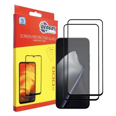 Стекло защитное Dengos Xiaomi 15T / 15T Pro 5G Black 2 pcs (DG-TG2P-98) фото №1