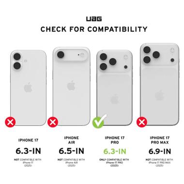 Стекло защитное UAG iPhone 17 Pro Transparent (14438311VNA) фото №8