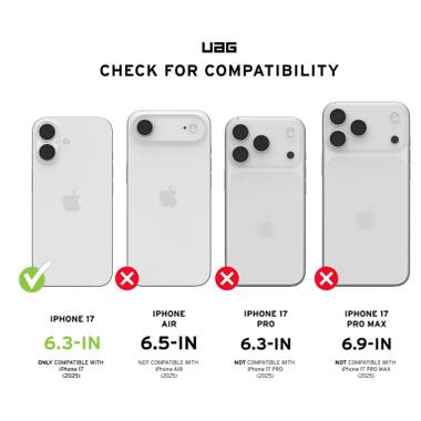 Стекло защитное UAG iPhone 17 Transparent (14438411VNA) фото №9