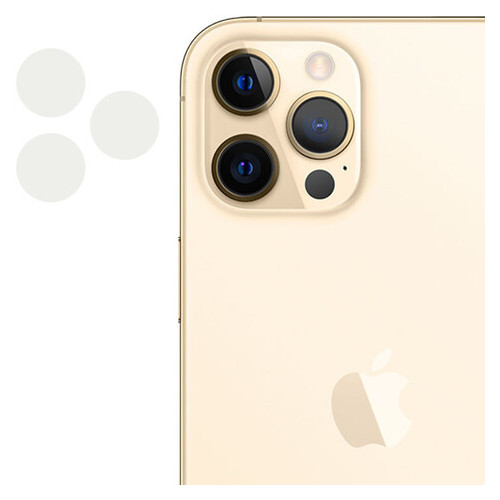 Гнучке захисне скло Epik 0.18mm на камеру для Apple iPhone 12 Pro (6.1) Прозорий фото №1