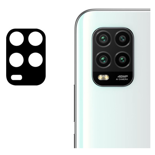 Гнучке захисне скло Epik 0.18mm на камеру (тех.пак) для Xiaomi Mi 10 Lite Чорний фото №1