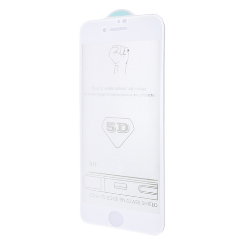 Захисне скло 5D Epik Hard full glue (тех.пак) Apple iPhone 7 plus / 8 plus (5.5) Білий фото №1