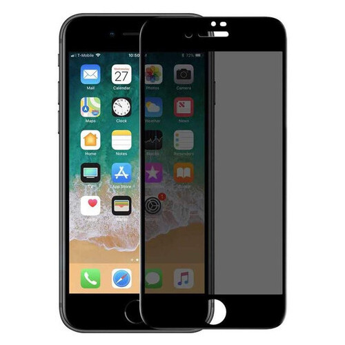 Захисне скло Epik Privacy 5D Matte full glue Apple iPhone 7 / 8 / SE (2020) (4.7) Чорний фото №1