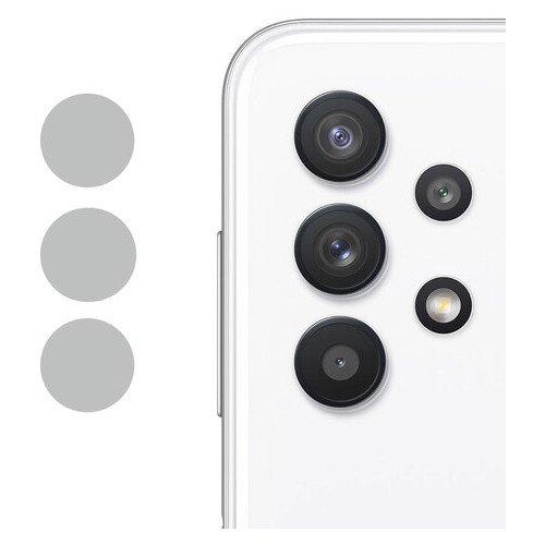 Гнучке захисне скло Epik 0.18mm на камеру (тех.пак) Samsung Galaxy A32 4G / A32 5G фото №1