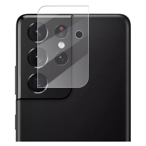 Гнучке захисне скло Epik 0.18mm на камеру (тех.пак) Samsung Galaxy S21 Ultra Прозорий фото №1