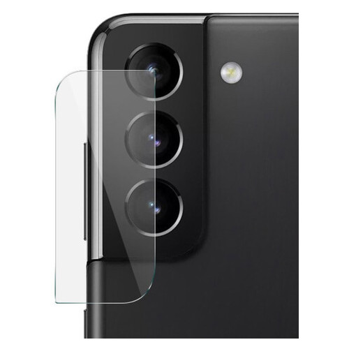 Гнучке захисне скло Epik 0.18mm на камеру (тех.пак) Samsung Galaxy S21 Прозорий фото №1