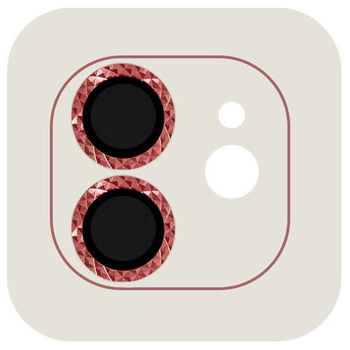 Захисне скло Epik Metal Shine на камеру (в упак.) Apple iPhone 12 / 12 mini / 11 Червоний / Red фото №1