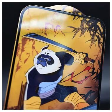 Захисне скло Epik 5D Anti-static Panda (тех.пак) Apple iPhone 13 Pro Max / 14 Plus (6.7) Чорний фото №2