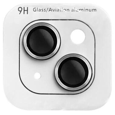 Захисне скло Epik Metal Classic на камеру (в упак.) Apple iPhone 15 (6.1) / 15 Plus (6.7) Срібний / Silver фото №1