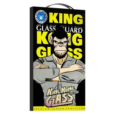 Защитное 2.5D стекло Epik King Kong HD Apple iPhone 15 Pro Max (6.7) Черный фото №4