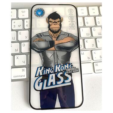 Защитное 2.5D стекло Epik King Kong HD Apple iPhone 15 Pro Max (6.7) Черный фото №3