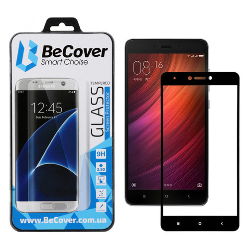 Захисне скло BeCover для Xiaomi Redmi Note 4X Black (701166) фото №1