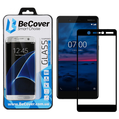 Захисне скло BeCover для Nokia 7 Black (702428) фото №12