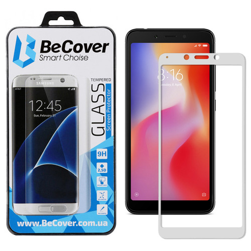Захисне скло BeCover для Xiaomi Redmi 6/6A White (702443) фото №5