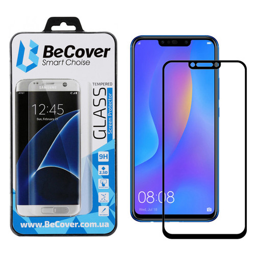 Захисне скло BeCover для Huawei P Smart Black (702570) фото №3