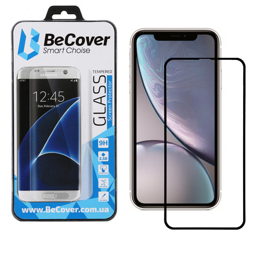 Захисне скло BeCover для Apple iPhone XR Black (702621) фото №5