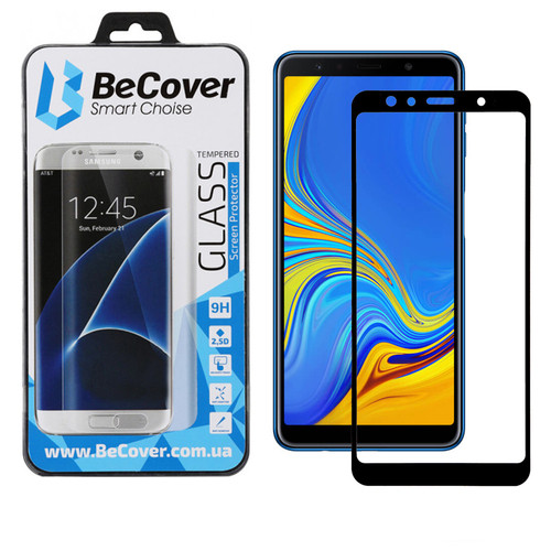 Захисне скло BeCover для Samsung Galaxy A7 2018 SM-A750 Black (702948) фото №3
