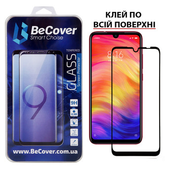 Захисне скло BeCover Full Glue & Cover для Xiaomi Redmi Note 7 Black (703190) фото №10