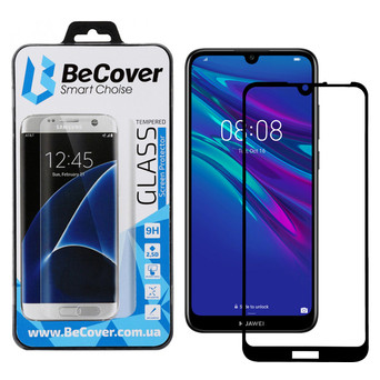 Захисне скло BeCover для Huawei Y6 2019 Black (703438) фото №8