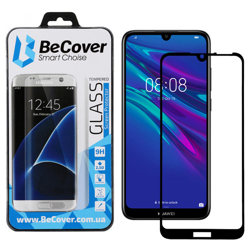 Захисне скло BeCover для Huawei Y6 2019 Black (703438) фото №3