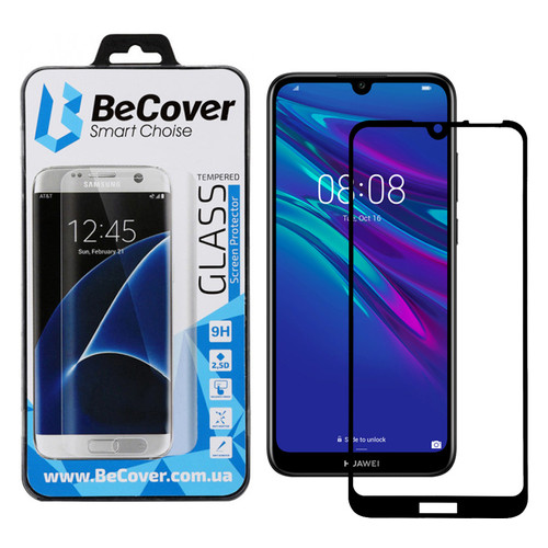 Захисне скло BeCover для Huawei Y6 2019 Black (703438) фото №1