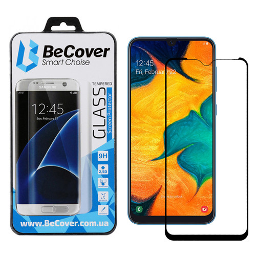 Захисне скло BeCover для Samsung Galaxy A30/A30s 2019 SM-A305/SM-A307 Black (703442) фото №1