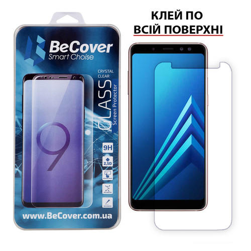 Захисне скло BeCover для Samsung Galaxy A8 2018 SM-A730 Crystal Clear Glass (703485) фото №1