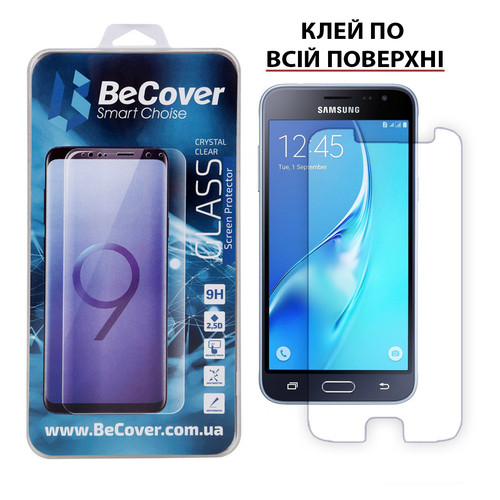 Захисне скло BeCover для Samsung Galaxy J3 2016 SM-J320 Crystal Clear Glass (703487) фото №1
