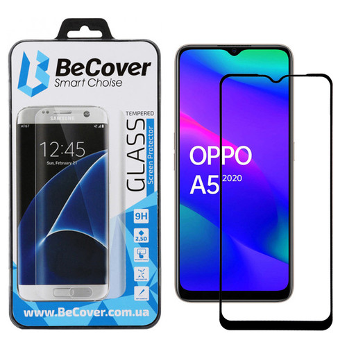 Захисне скло BeCover для Oppo A5 2020 Black (704552) фото №4
