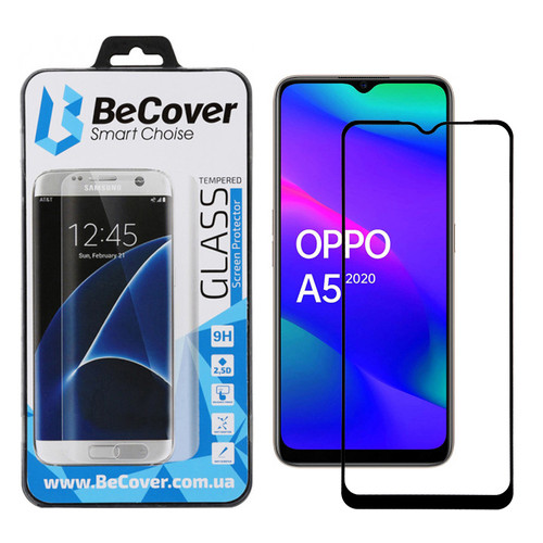 Захисне скло BeCover для Oppo A5 2020 Black (704552) фото №9