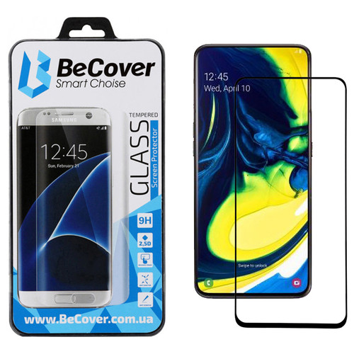 Захисне скло BeCover для Samsung Galaxy A80 SM-A805 Black (704635) фото №8
