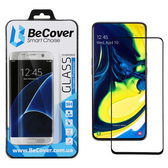Захисне скло BeCover для Samsung Galaxy A80 SM-A805 Black (704635) фото №2