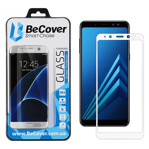 Захисне скло BeCover для Samsung Galaxy A8 2018 SM-A730 White (704681) фото №10