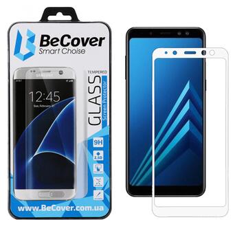 Захисне скло BeCover для Samsung Galaxy A8 2018 SM-A730 White (704681) фото №1