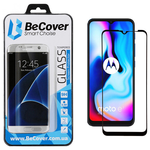 Захисне скло BeCover для Motorola Moto E7 Plus Black (705241) фото №9