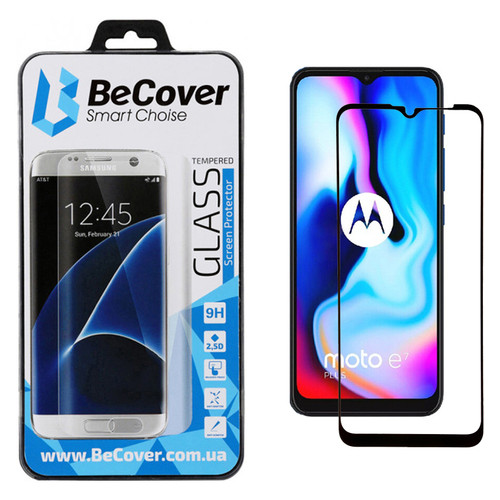 Захисне скло BeCover для Motorola Moto E7 Plus Black (705241) фото №8