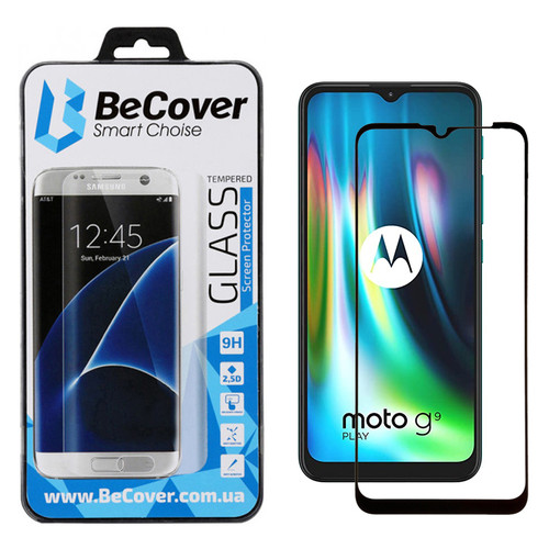 Захисне скло BeCover для Motorola Moto G9 Play Black (705245) фото №12