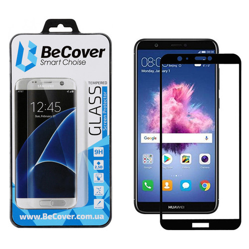 Захисне скло BeCover Huawei P Smart Black (701842) фото №1
